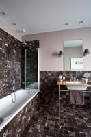 Tiled modern bathroom 