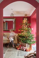 Maxine and Charles Taylor Christmas home - feature portrait 