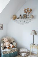 Country furniture with teddy bears 