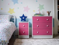 Modern pink chest of drawers 