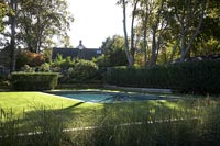 Country garden with swimming pool 
