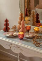 Classic dressing table decorated for Christmas 