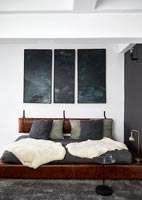 Modern monochrome bedroom 
