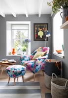 Modern colourful armchair 