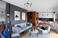 Modern open plan living room