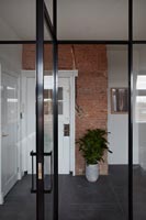 Modern glass internal door 