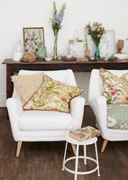 Floral armchairs 