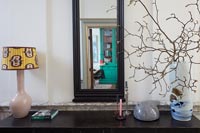 Console table with mirror 