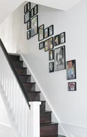 Black and white modern staircase 