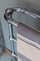 Closeup of towel rail