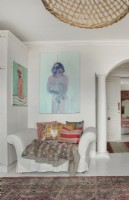 Living area with artwork