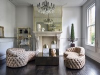 Stylish symmetrical living room