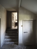 Hallway with stone flooring