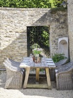 Outdoor dining area