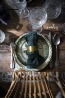 Detail of place setting - dining table