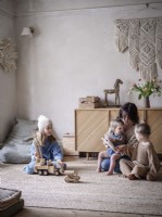 Homeowner and Children portrait in the Playroom 