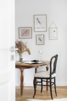 Small wooden desk table and chairs 