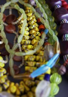 Detail of jewellery beads