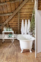Bathroom in thatched attic