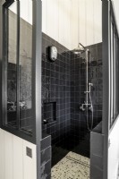 Monochrome shower room