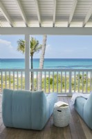 Balcony seating with a veiw from Bakers Bay, Bahamas project
