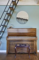 Scandinavian vintage living rooms with piano