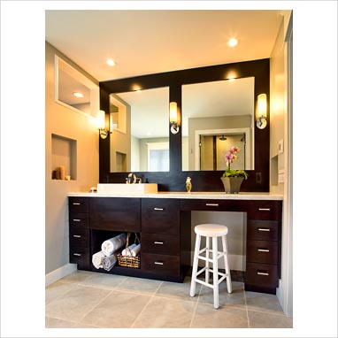 Modern Bathroom Lights on Gap Interiors   Contemporary Bathroom Sink And Vanity Unit   Picture