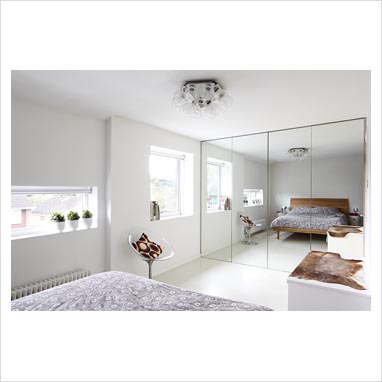 Bedroom Furniture On Gap Interiors Mirrored Wardrobe In Modern Bedroom