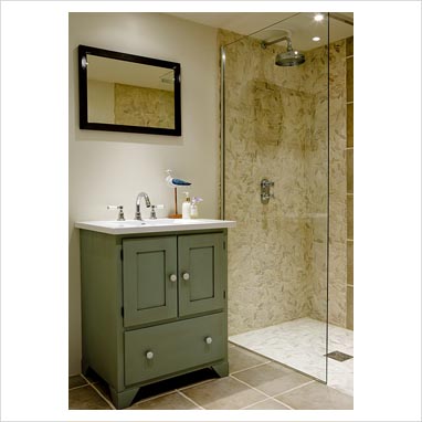 Square Bathroom Sinks on Gap Interiors   Modern Bathroom Sink Unit And Shower   Picture Library