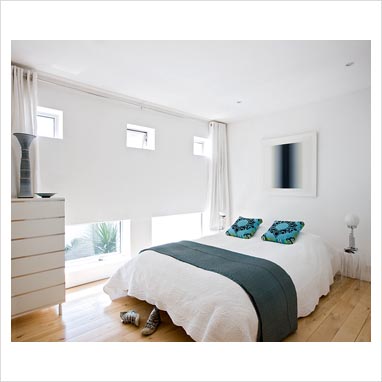 GAP Interiors - White bedroom with turquoise accents - Picture ...