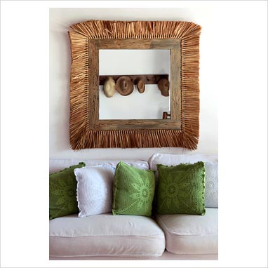 Gap Interiors   Grass Mirror In Country Living Room   Picture Library