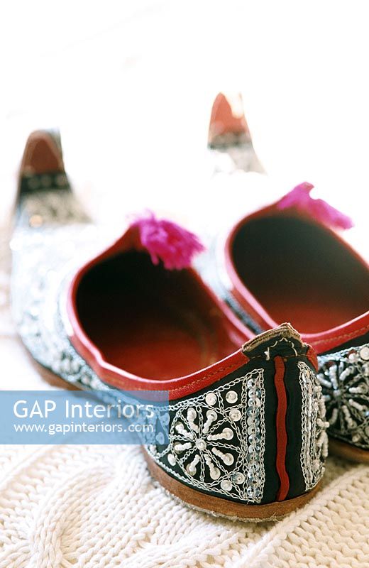 Close-up of traditional shoes