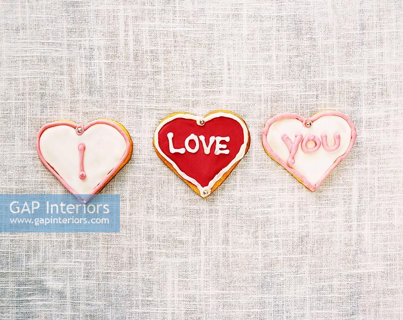Valentine's day heart cookies