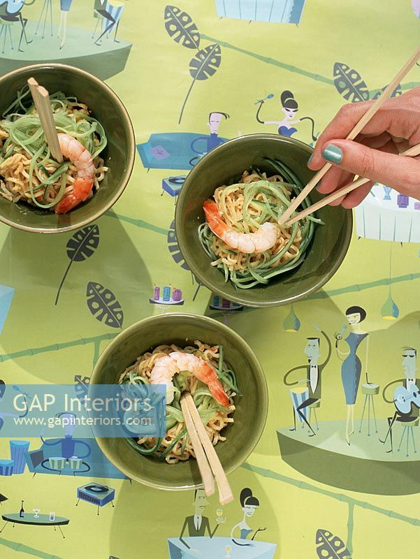 Person eating with chopsticks