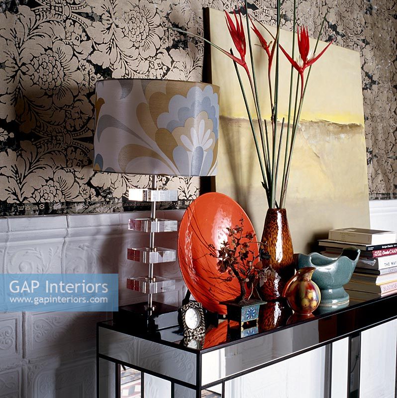 Collection of objects on a console table