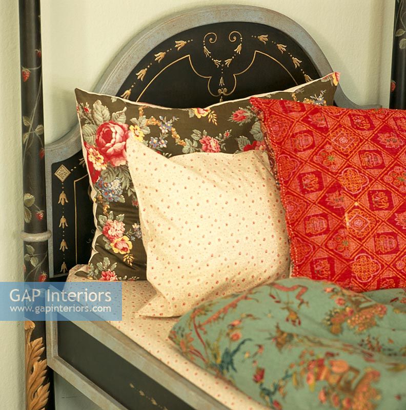 Daybed with a collection of pillows