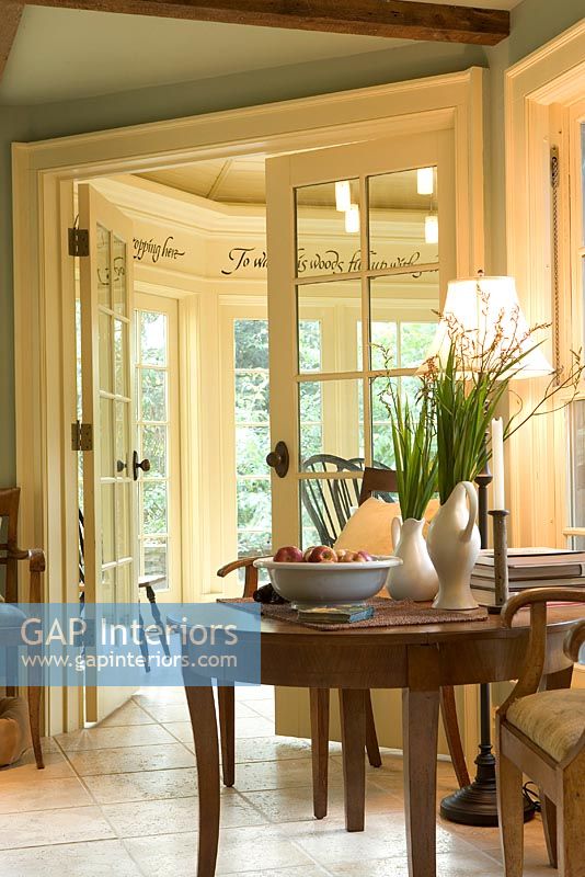 Classic living room conservatory doors 