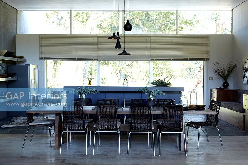Modern kitchen-diner in open plan living area