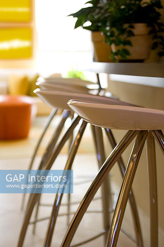 Contemporary Bar Stools in Kitchen