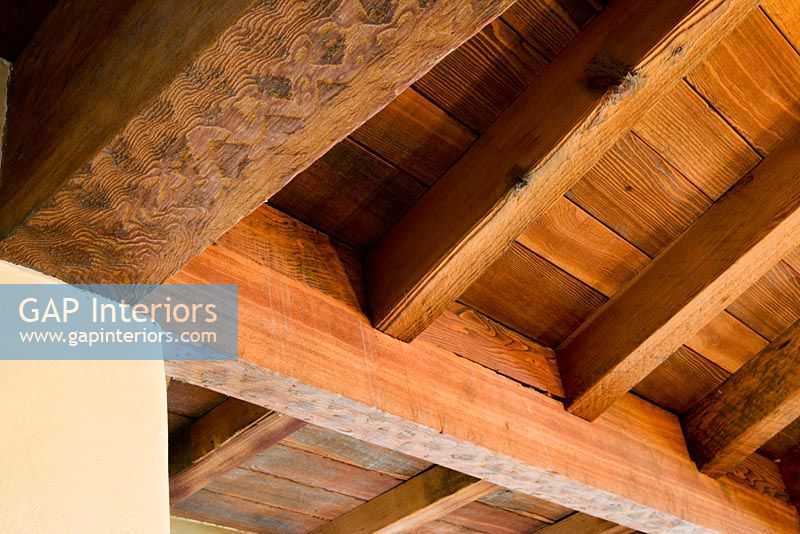 Vaulted Ceilings with Wood Beams