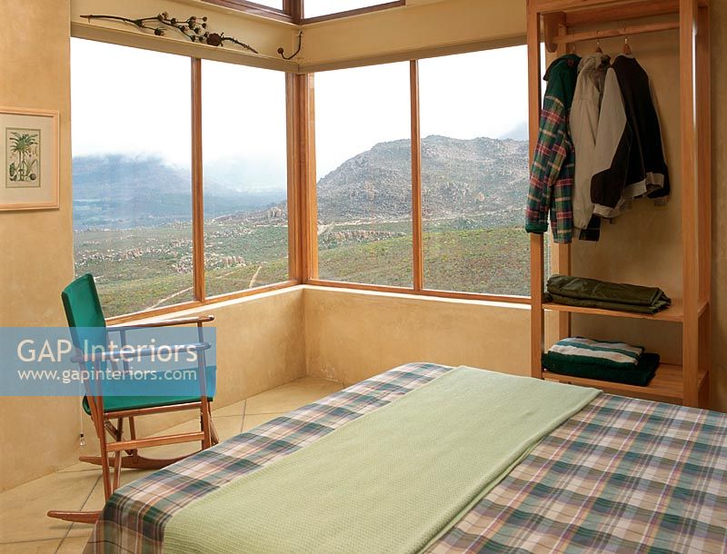 Bedroom with a rural view