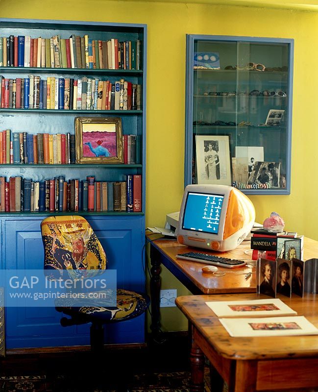 Colourful home office