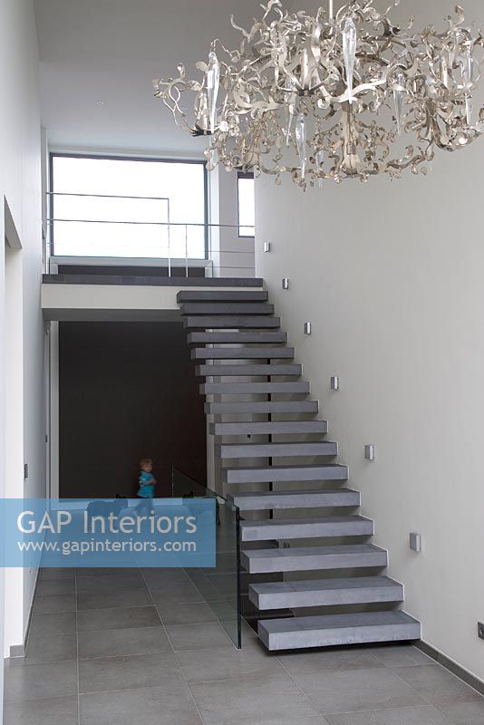 Modern entrance hallway and staircase 