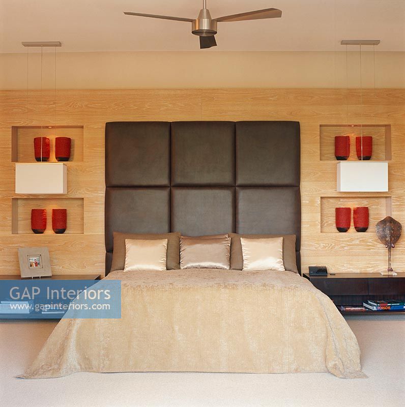Modern bedroom with bed