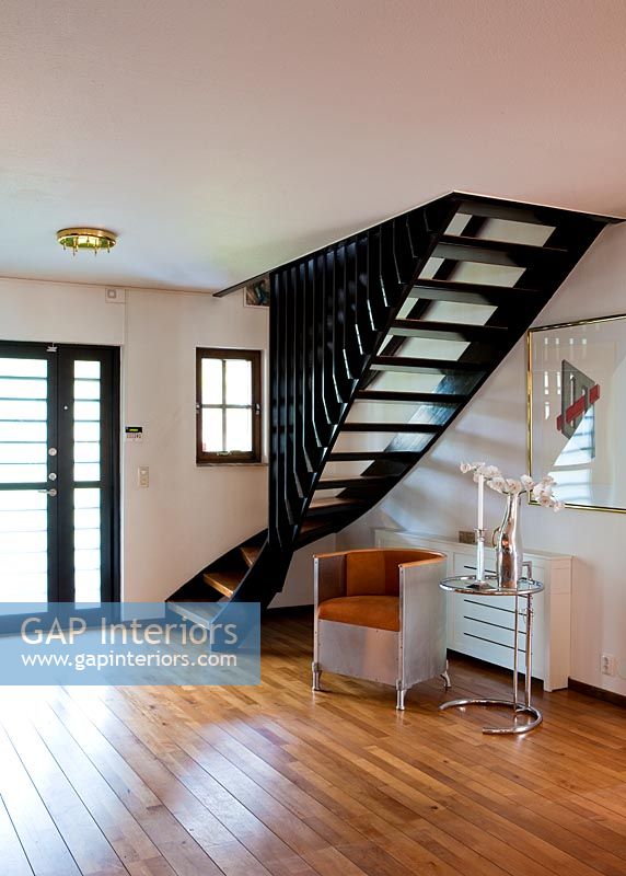 Modern staircase and hallway