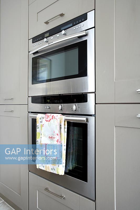 Oven and units in modern kitchen 