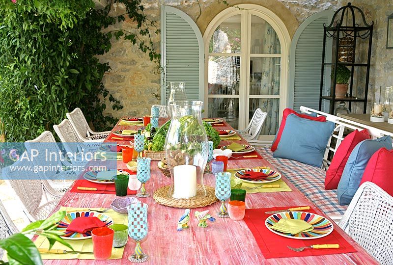 Exterior dining table