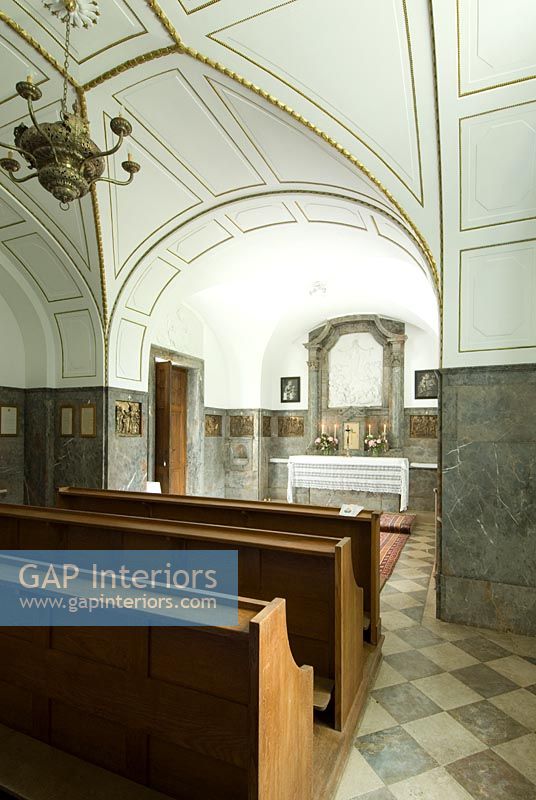 Classic chapel in Austrian castle 