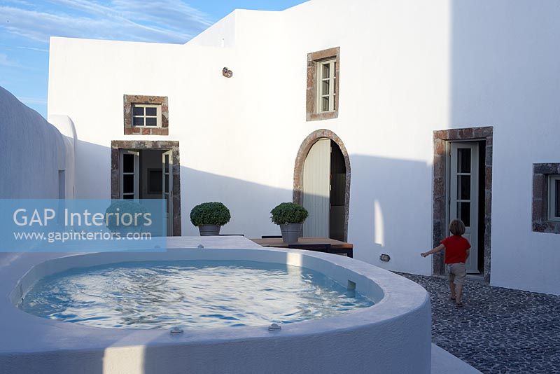Villa exterior with pool 