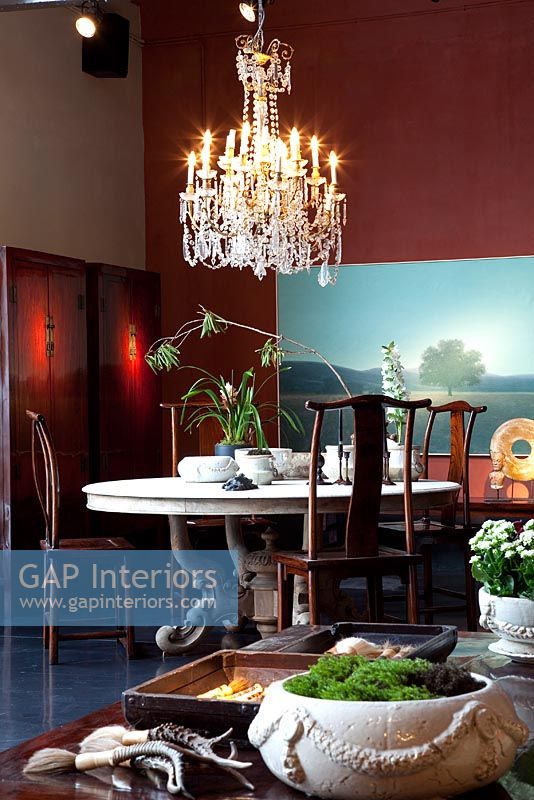 Eclectic dining room